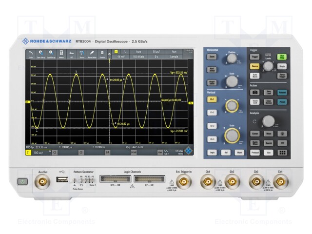 Oscilloscope: mixed signal; Band: ≤300MHz; Channels: 4; 160Mpts