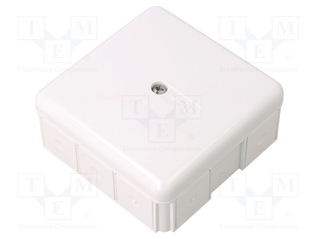 Enclosure: junction box; X: 87mm; Y: 87mm; Z: 39mm; wall mount; IP65