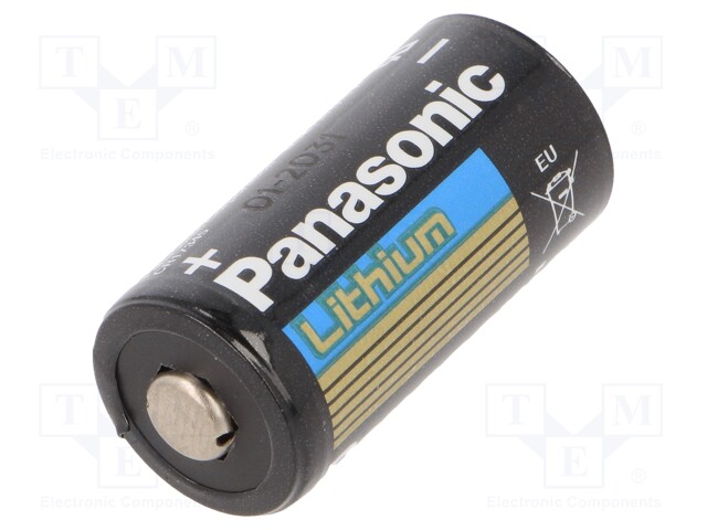 Battery: lithium; 3V; CR123A,CR17345; Ø17x34.5mm; 1400mAh