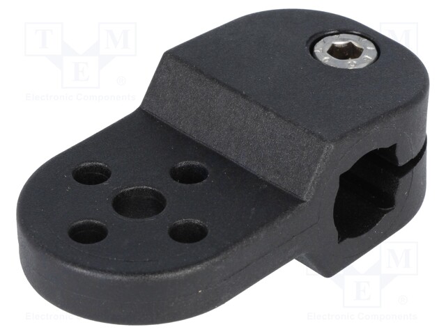 Holder; D: 12mm; S: 10mm; polyamide; Mount.hole diam: 6.2mm