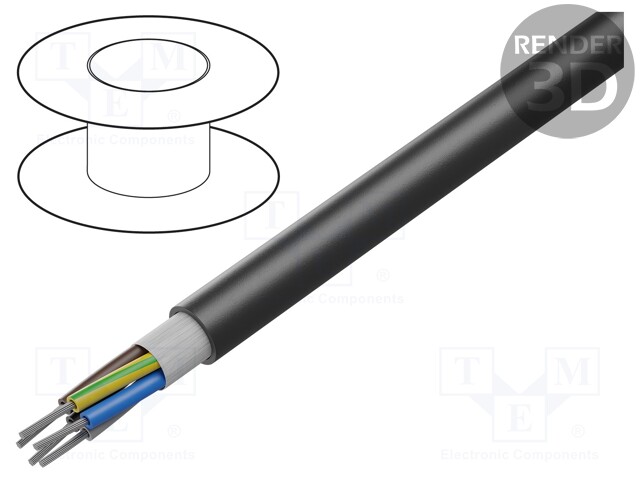 Wire; HELUTHERM® 145 MULTI; stranded; Cu; 5G16mm2; polyolefine