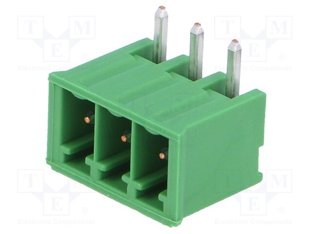 Pluggable terminal block; Contacts ph: 3.5mm; ways: 3; angled 90°