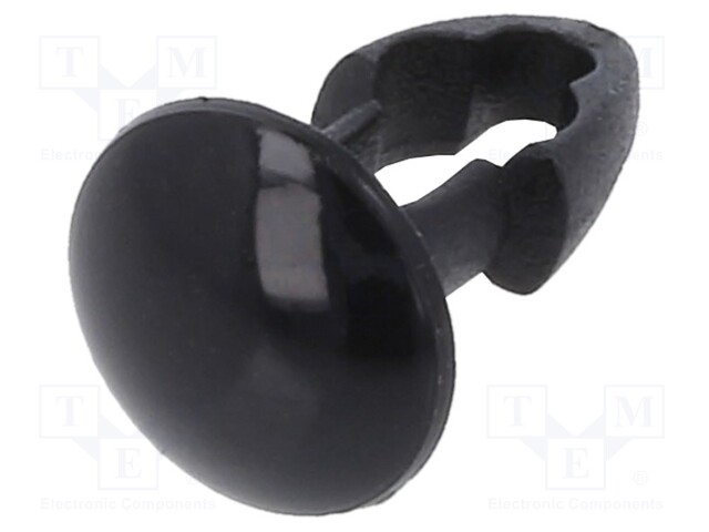 Rivet; polyamide; Rivet diam: 3.2mm; L.rivet: 4mm; Colour: black