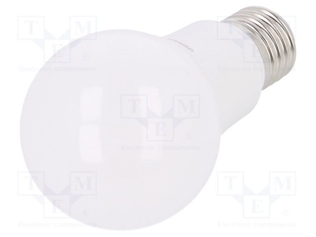 LED lamp; warm white; E27; 230VAC; 806lm; 9W; 2700K; CRImin: 80