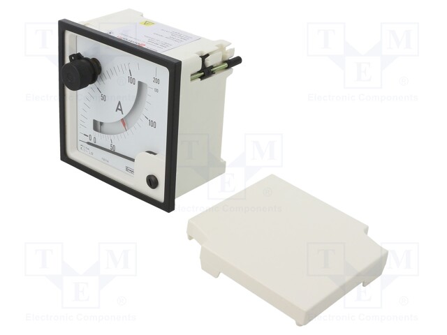 Meter: panel; analogue; 0/100÷120A,0/100÷200A; Iin: 1/1,2/2A; IP52