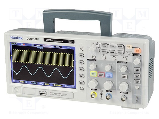 Oscilloscope: digital; Band: ≤100MHz; Channels: 2; 40kpts; Plug: EU