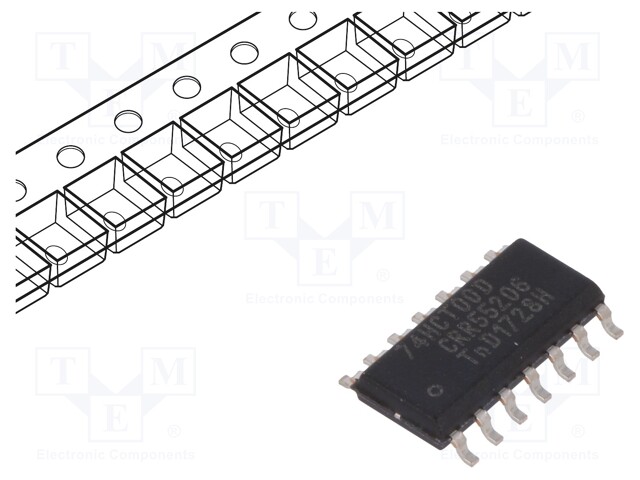 IC: digital; NAND; Channels: 4; IN: 2; SMD; SO14; Series: HCT