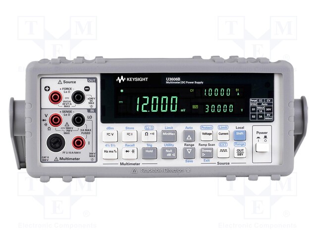 Benchtop multimeter with DC power supply; 2x VFD 5,5 digit