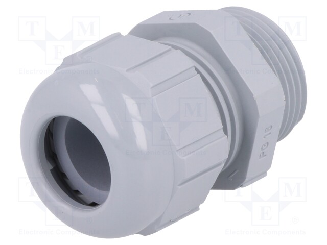 Cable gland; PG16; IP68; Mat: polyamide; dark grey