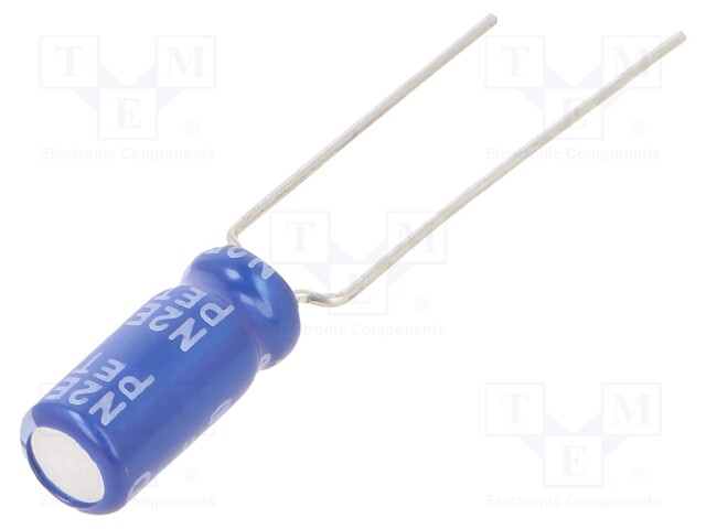 Capacitor: electrolytic; THT; 47uF; 35VDC; Ø5x11mm; ±20%; 2000h