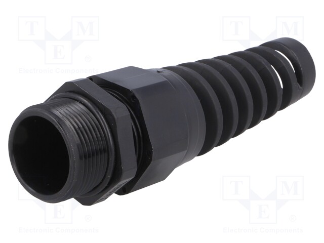 Cable gland; with strain relief; PG21; IP68; Mat: polyamide; black