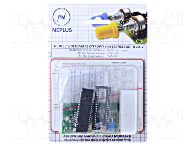 Circuit; digital voltmeter; 8÷15VDC