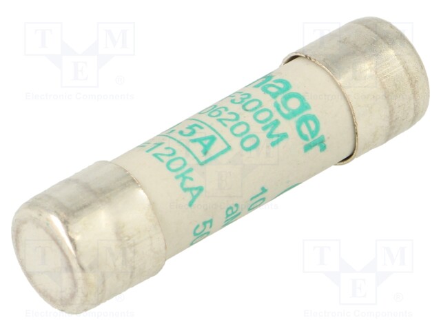 Fuse: fuse; aM,time-lag; 500mA; 500VAC; cylindrical,industrial