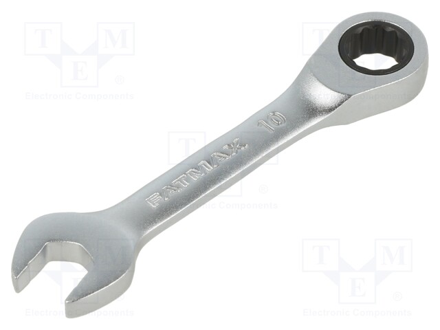 Wrench; combination spanner,with ratchet; 10mm; short; FATMAX®