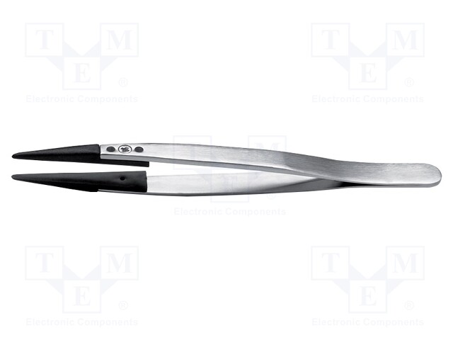 Tweezers; replaceable tips; Blade tip shape: flat; ESD