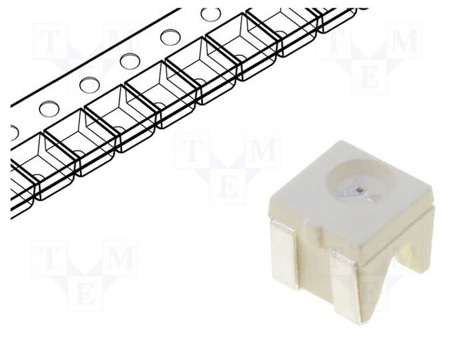 LED; SMD; 4040; yellow; 100÷250mcd; 4x3.6x4mm; 120°; 2÷2.5V; 20mA