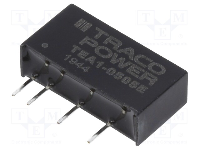 Converter: DC/DC; 1W; Uin: 4.5÷5.5V; 5VDC; Iout: 200mA; SIP7; 100kHz