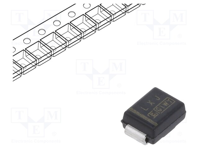 Diode: TVS; 600W; 39V; 11.6A; unidirectional; ±5%; SMB; reel,tape