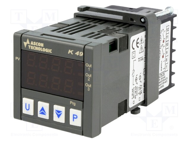 Module: regulator; temperature; SPST-NO; OUT 2: SPST-NO; on panel