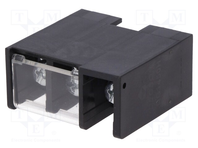 PCB terminal block; straight; 14.5mm; ways: 3; on PCBs; 10mm2; 45A