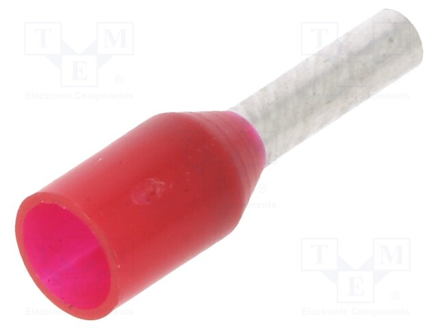 TERMINAL, FERRULE, CRIMP, RED, /1MM2