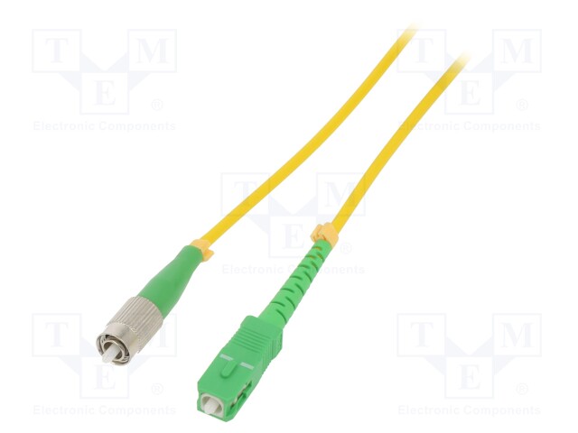 Fiber patch cord; FC/APC,SC/APC; 5m; LSZH; Optical fiber: 9/125um