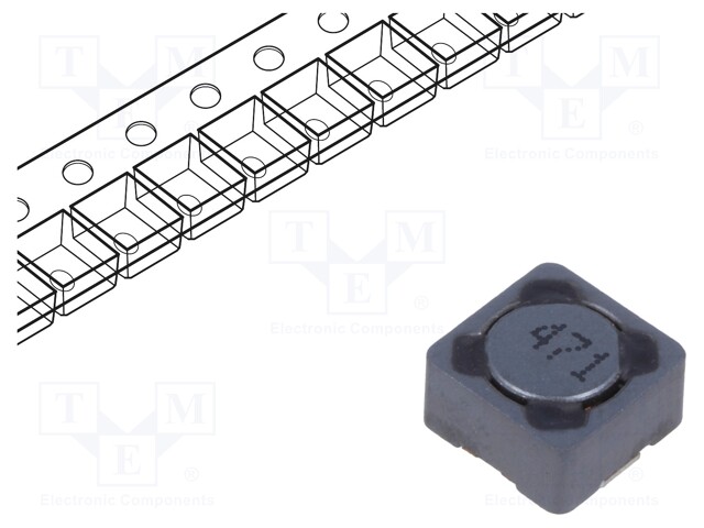 Inductor: wire; SMD; 470uH; 260mA; 3.01Ω; 7.3x7.3x4.5mm; ±20%