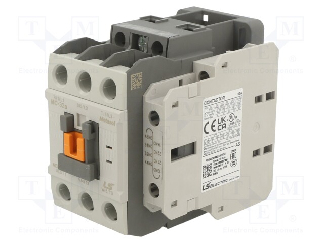 Contactor: 3-pole; NO x3; Auxiliary contacts: NO + NC; 400VAC; 32A