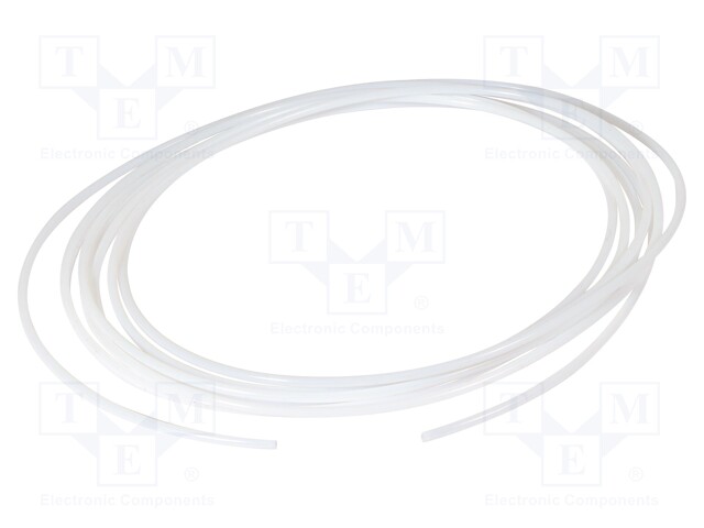 Connection lead; max.18bar; PTFE; 6mm; white; -70÷260°C