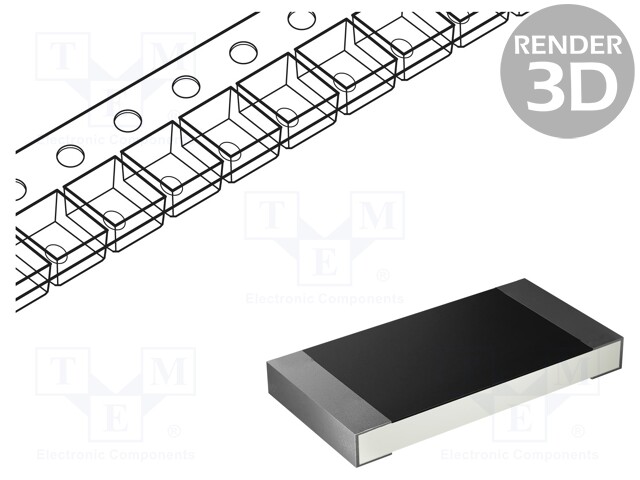 Resistor: thick film; 0603; 649kΩ; 100mW; ±1%; 100ppm/°C