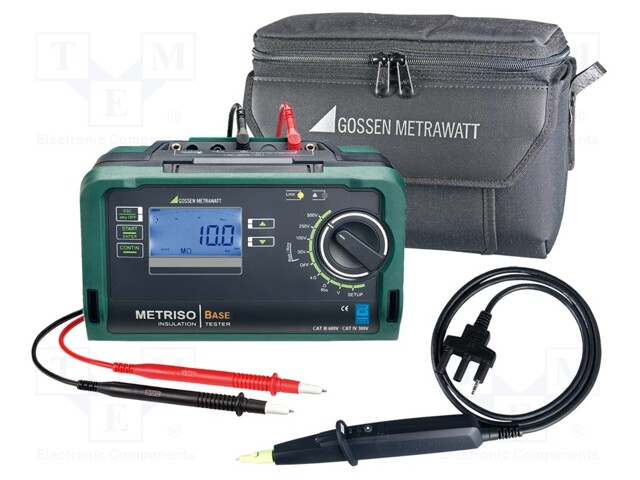 Meter: insulation resistance; LCD,bargraph; VAC: 10÷500V; IP52