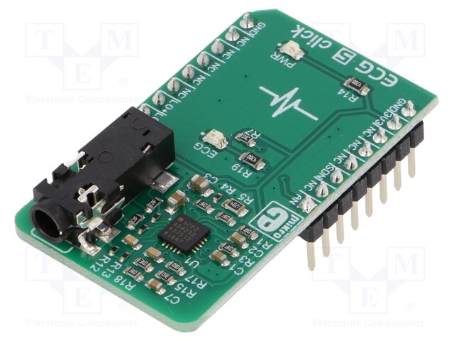 Click board; heart rate sensor; GPIO,analog; AD8232; 3.3VDC