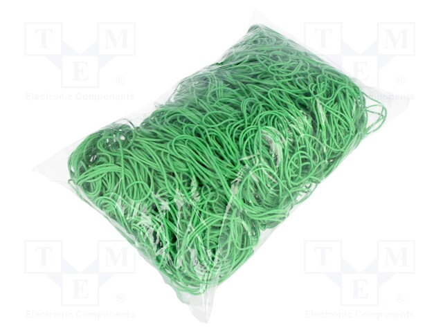 Rubber bands; Width: 1.5mm; Thick: 1.5mm; rubber; Colour: green