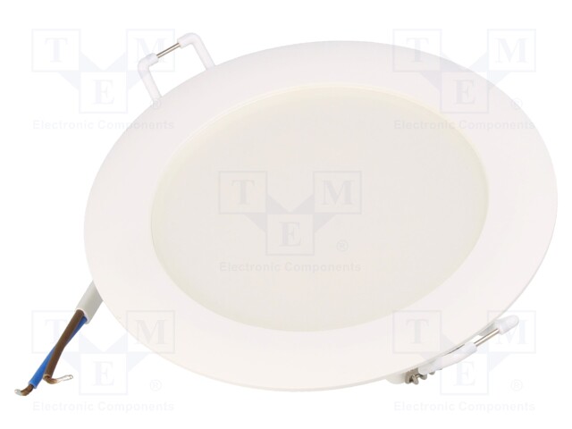 Lamp: LED downlight; 230VAC; 8W; Ø115x44mm