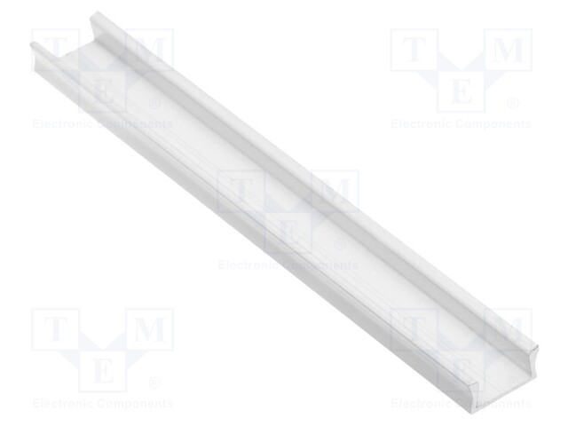 Profiles for LED modules; white; 1m; GALAX MINI; aluminium