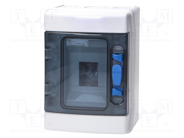 Enclosure: for modular components; IP65; white; No.of mod: 4; ABS