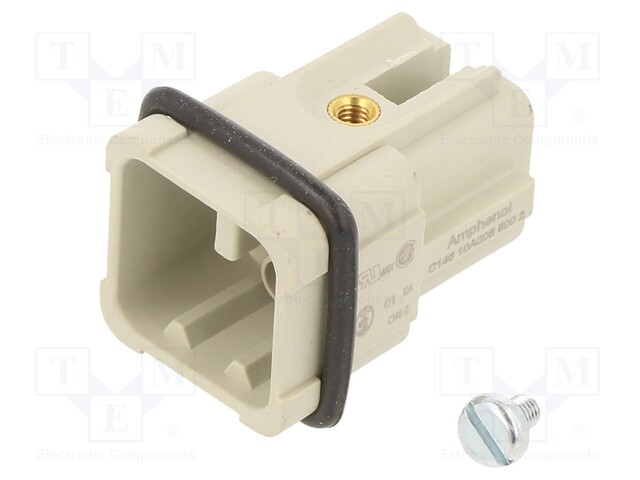 Connector: HDC; contact insert; male; C146,heavy|mate D; PIN: 8