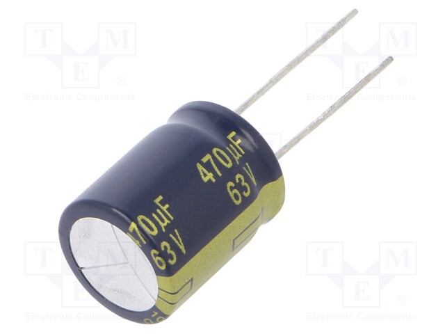 Capacitor: electrolytic; low impedance; THT; 820uF; 50VDC; ±20%