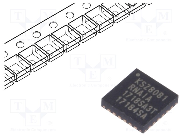 IC: transceiver; 10/100Base-T; MDC,MDI,MDI-X,MDIO,RMII; QFN24