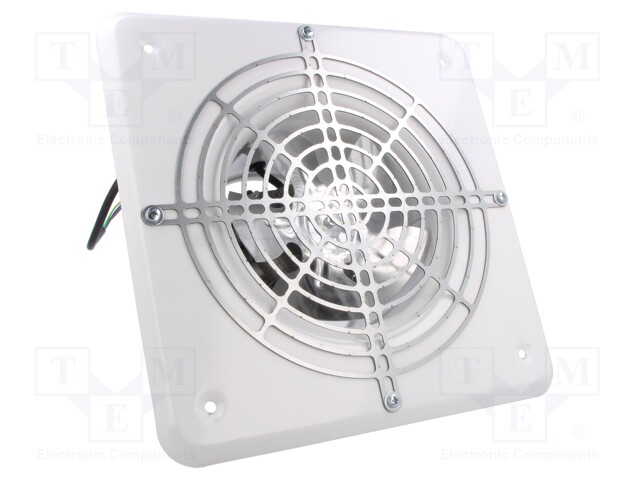 Fan: AC; axial; 230VAC; Ø158mm; 280m3/h; 51dBA; slide bearing; IPX2