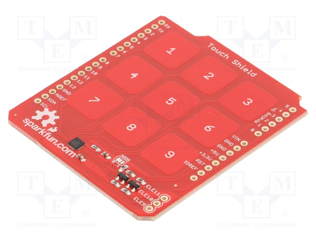 Module: control panel; 9-button capacitive keypad; 3.3÷5VDC