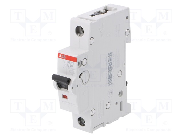 Circuit breaker; 230VAC; Inom: 40A; Poles: 1; DIN; Charact: B; 6kA