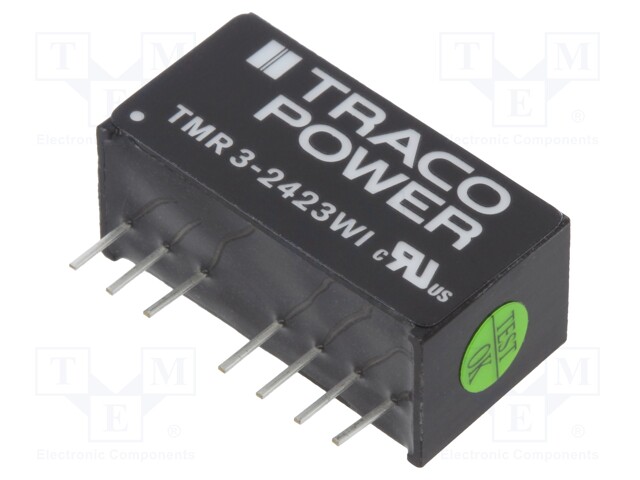 Converter: DC/DC; 3W; Uin: 9÷36V; Uout: 15VDC; Uout2: -15VDC; SIP8