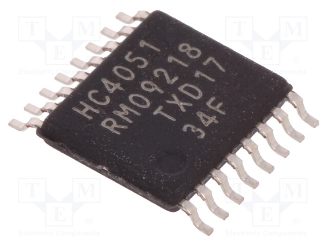 IC: digital; multiplexer; IN: 8; SMD; TSSOP16; Series: HC; 2÷6VDC