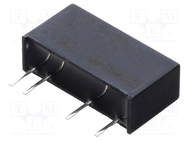 Isolated Board Mount DC/DC Converter, 3kV Isolation, ITE, 1 Output, 1 W, 5 V, 200 mA