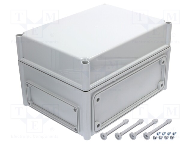 Enclosure: wall mounting; X: 280mm; Y: 380mm; Z: 230mm; EK; grey; IK08