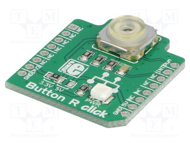 Click board; button; GPIO,PWM; mikroBUS connector; 3.3/5VDC