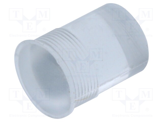 Fiber for LED; round; Ø5.6mm; Front: convex; flexible; silicone