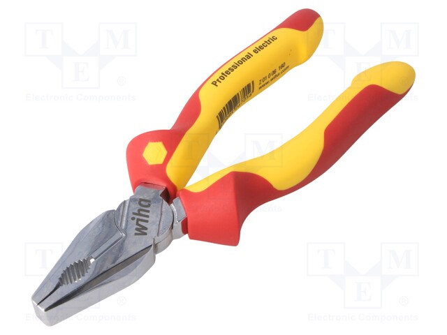 Pliers; insulated,universal; steel; 160mm; 1kVAC