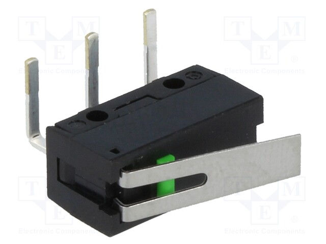Microswitch SNAP ACTION; with lever; SPST-NO; 0.1A/6VDC; Pos: 2